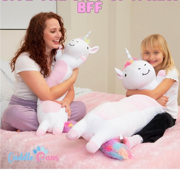 47 INCH Cuddle Paws Unicorn Plush Body Pillow for Kids 🦄 - Picture 9 of 9